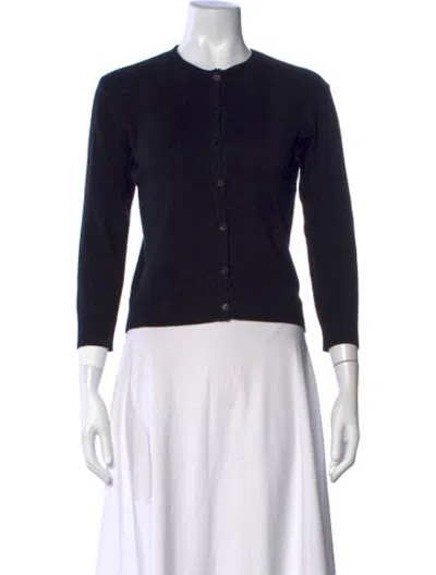 Pre-owned Agnès B. Crew Neck Sweater In Black