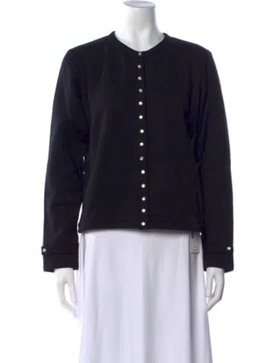 Pre-owned Agnès B. Crew Neck Sweater In Black