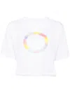 Agnès B. Cropped Short Sleeves T-shirt In White