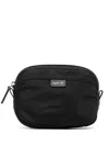 Agnès B. Curved Logo-patch Wallet In Black