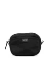 Agnès B. Curved Logo-patch Wallet In Black