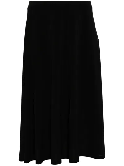 Agnès B. Draped Skirt In Black