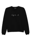 Agnès B. Embroidered-logo Sweatshirt In Black