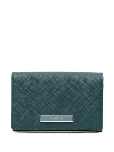 Agnès B. Eric Card Case In Green