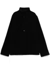 Agnès B. Felt Oversized Jacket In Black