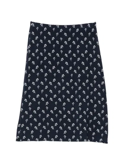 Agnès B. Floral-print Midi Skirt In Multi