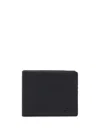 Agnès B. Folded Grained-leather Wallet In Black