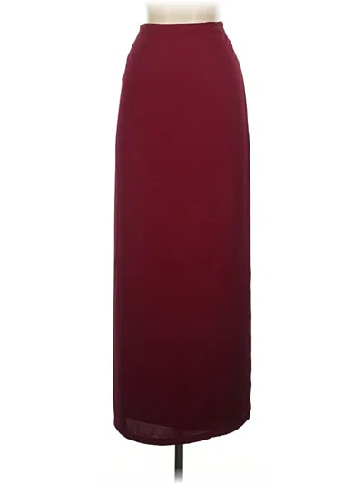 Pre-owned Agnès B. Formal Skirt In Burgundy