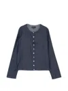 Agnès B. Front Button Fastening Blouse In Blue