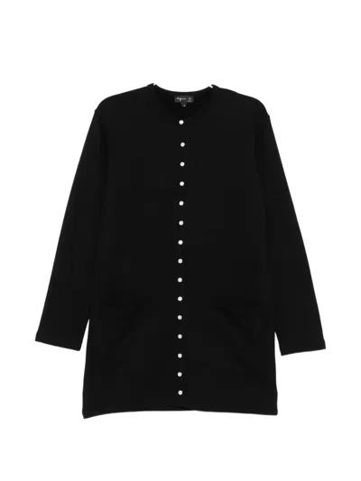 Agnès B. Front Button Fastening Dress In Black