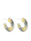 Agnès B. Garden Of Dreams Hoop Earrings In Silver