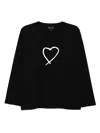 Agnès B. Graphic-print Cotton T-shirt In Black