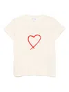 Agnès B. Graphic-print Cotton T-shirt In Neutral