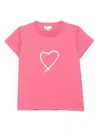 Agnès B. Graphic-print Cotton T-shirt In Pink