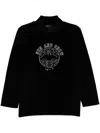 Agnès B. Graphic Print Long-sleeves T-shirt In Black