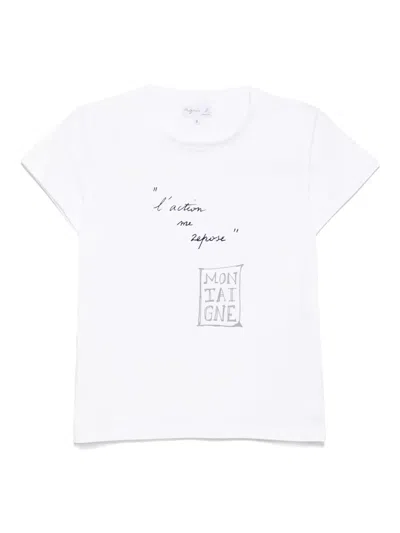 Agnès B. Graphic-print T-shirt In White