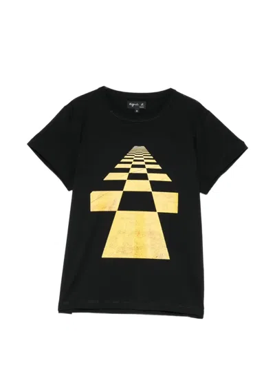 Agnès B. Graphic-print T-shirt In Black