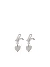 Agnès B. Heart Earrings In Silver