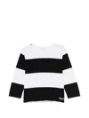 Agnès B. Horizontal-stripe T-shirt In Black