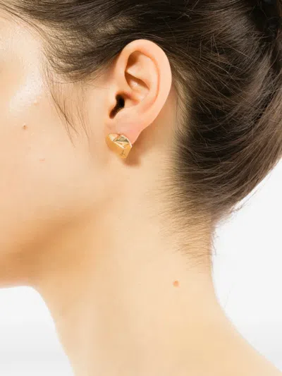 Agnès B. Inflating Love Stud Necklace In Gold