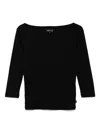 Agnès B. Jersey Leopard T-shirt In Black