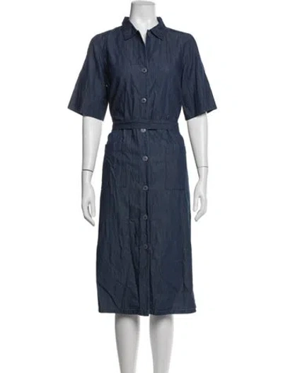 Pre-owned Agnès B. Knee-length Dress In Blue