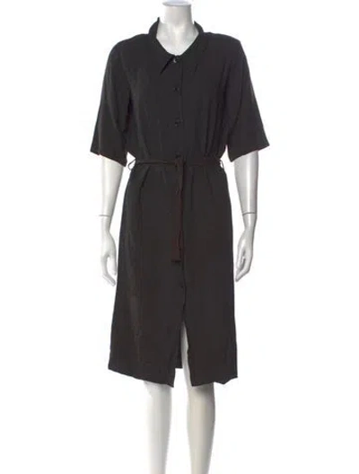 Pre-owned Agnès B. Knee-length Dress In Grey