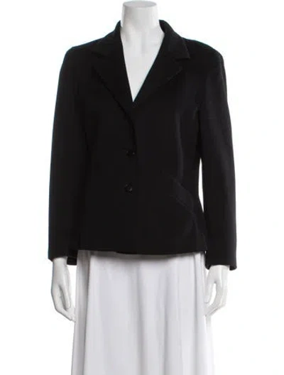 Pre-owned Agnès B. Lambswool Blazer In Black