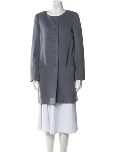 Pre-owned Agnès B. Lambswool Coat In Gray
