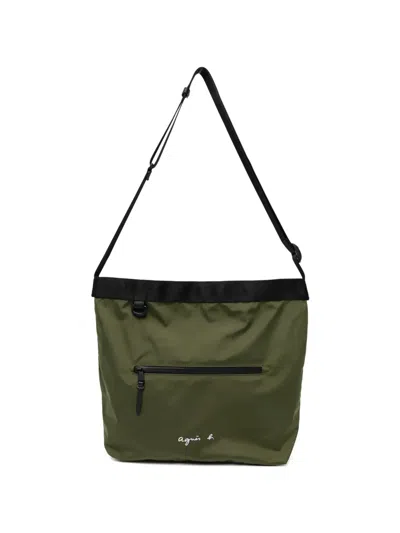 Agnès B. Large Fred Shoulder Bag In Green