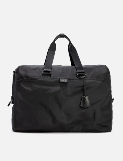 Agnès B. Large Nylon Travel Bag In Black