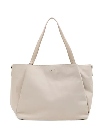 Agnès B. Large Origami Tote Bag In Brown