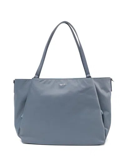 Agnès B. Large Origami Tote Bag In White