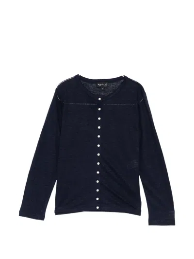 Agnès B. Le Petit Cardigan In Blue
