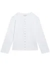 Agnès B. Le Petit Cotton Cardigan In White