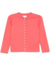 Agnès B. Le Petit Snap Cardigan In Pink