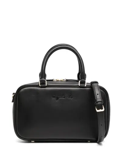 Agnès B. Leather 2-way Mini Bag In 黑色