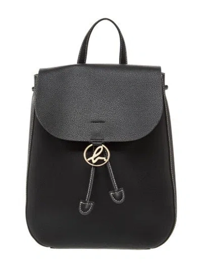 Pre-owned Agnès B. Leather Backpack In Grey