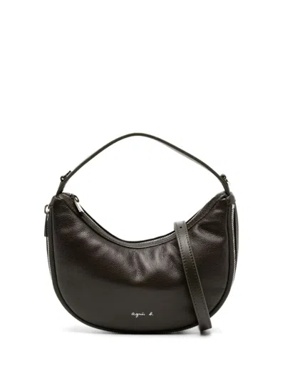 Agnès B. Leather Crossbody Bag In Green