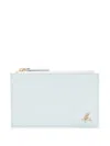 Agnès B. Leather Fragment Case In Blue