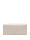 Agnès B. Leather Long Wallet In Grey