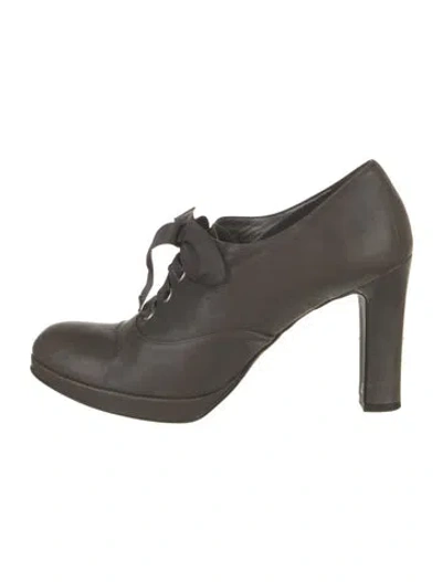 Pre-owned Agnès B. Leather Pumps In Gray