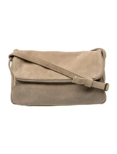 Pre-owned Agnès B. Leather Shoulder Bag In Neutrals