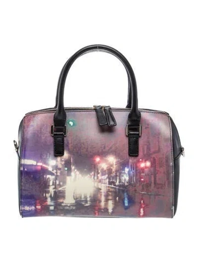 Pre-owned Agnès B. Leather Top Handle Bag In Multi