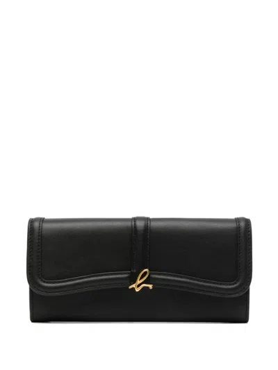 Agnès B. Leather Wallet In Black