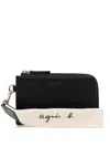 Agnès B. Leather Wallet In Black