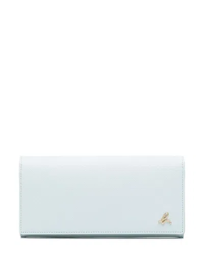 Agnès B. Leather Wallet In Blue