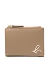 Agnès B. Leather Wallet In Brown