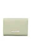Agnès B. Leather Wallet In Green