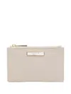Agnès B. Leather Wallet In Neutral